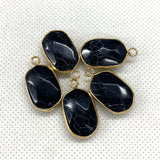 3pcs Oval Mixed Spotted Stone Lapis Lazuli Earrings Necklace Set