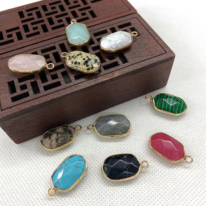 3pcs Oval Mixed Spotted Stone Lapis Lazuli Earrings Necklace Set