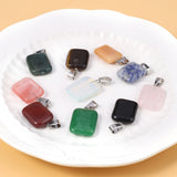 3pcs Natural Stone Pendant Quartz Agate Healing Crystals