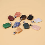3pcs Natural Stone Pendant Quartz Agate Healing Crystals