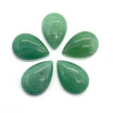 3pcs Green Agate Drop Pendant for Jewelry Making 18x25mm