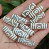 3pcs Natural Agate 28-30mm Dzi Agate, Lucky Symbol, DIY Jewelry Making