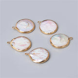 3pcs 17mm Freshwater Pearl Charm Pendants for Jewelry Making