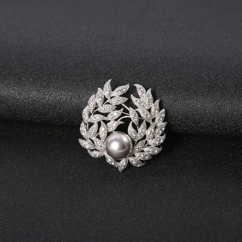 Set of 3 Christmas Pearl Bowknot Brooches for Coat Sweater Dress