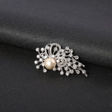 Set of 3 Christmas Pearl Bowknot Brooches for Coat Sweater Dress