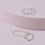 Heart Decor Earrings Minimalist Ear Clip Jewelry Unusual Accessories