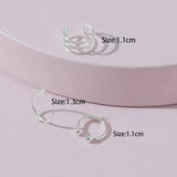 Heart Decor Earrings Minimalist Ear Clip Jewelry Unusual Accessories
