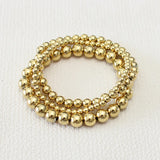 3pcs Stretchable Bead Bracelets High Stainless Steel Jewelry