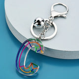 3pcs Tassel English Letter Key Chain Acrylic Accessories Europe America