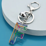 3pcs Tassel English Letter Key Chain Acrylic Accessories Europe America