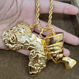 3pcs Pendant with Chain 18k Plated Copper Animal Necklace