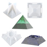3pcs Pyramid Ashtray Resin Mold Smoke Ash Storage Box DIY Crafts
