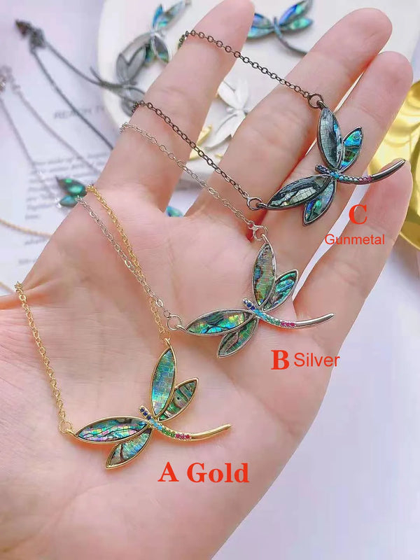 3pcs Rainbow Abalone Shell Pendants Charms for Necklace Making Women Gift