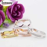 3pcs Rhinestone Gold&Silver Plated Toggle Clasp 1*2cm DIY Bracelet Necklace