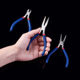3pcs/Set Steel Short Chain-Nose, Round Nose, Side-Cutting Pliers