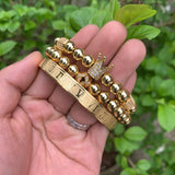 Crown Ball Charms Roman Number Bracelets & Bangles