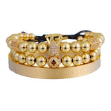 Crown Ball Charms Roman Number Bracelets & Bangles