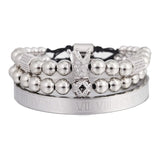 Crown Ball Charms Roman Number Bracelets & Bangles