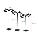 3pcs Metal Earring Display Stand Holder Jewelry Showcase Spindrift Type