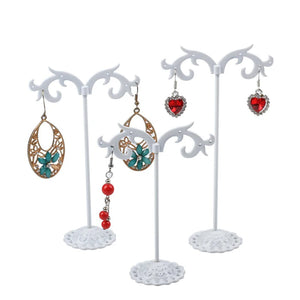 3pcs Metal Earring Display Stand Holder Jewelry Showcase Spindrift Type