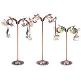 3pcs Metal Earring Display Stand Holder Jewelry Showcase Spindrift Type
