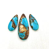 Emperor Stone Beads Droplet Shaped Pendant Earrings Set