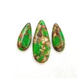 Emperor Stone Beads Droplet Shaped Pendant Earrings Set