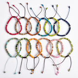 3pcs Stone Japser Friendship Bracelets Couples Yoga Jewelry
