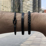 3pcs/Set Roman Numbers Bracelets & Bangles Stainless Steel Love Bangles