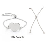 3pcs Stainless Steel Slider Chain 2 Loops for Jewelry Making Bracelet