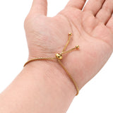 3pcs Stainless Steel Box Chain Adjustable Bracelet Connectors