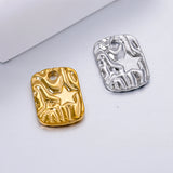 3pcs Stainless Steel Star Charms Geometric Pendant DIY Jewelry Making