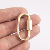 3pcs Stainless Steel Screw Carabiner Shackle U Pendant Hook Charm
