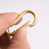 3pcs Stainless Steel Screw Carabiner Shackle U Pendant Hook Charm