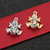 3pcs Starfish Charms Gold/Silver Plated CZ Crystal Star Pendant Beads