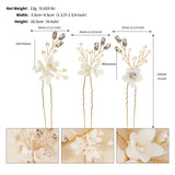 3pcs Wedding Hairpin Tiara Crystal Hair Clip Forks Bridal Hair Jewelry