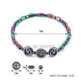 3pcs Weight Loss Anklet Magnet Therapy Bracelet Magnetic Hematite