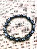 3pcs Magnetic Hematite Beads Elastic Bracelet for Women and Man