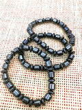 3pcs Magnetic Hematite Beads Elastic Bracelet for Women and Man