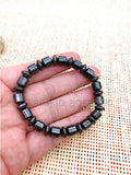 3pcs Magnetic Hematite Beads Elastic Bracelet for Women and Man