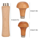 3pcs Wooden Handle for File Cutting Tool Craft DIY Hand Tools