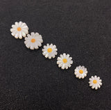 3pcs Rainbow Shell Beads Daisy Flower Mother-of-pearl for DIY Jewelry