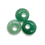 3pcs Natural Stone Pendant Donuts Jewelry Pendant Necklace