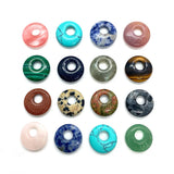 3pcs Natural Stone Pendant Donuts Jewelry Pendant Necklace