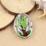 3pcs Dried Flower Butterfly Pendants DIY Making Findings