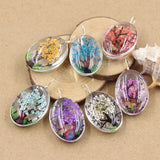 3pcs Dried Flower Butterfly Pendants DIY Making Findings