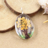 3pcs Dried Flower Butterfly Pendants DIY Making Findings