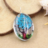 3pcs Dried Flower Butterfly Pendants DIY Making Findings