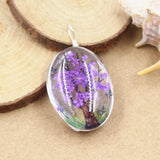 3pcs Dried Flower Butterfly Pendants DIY Making Findings