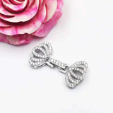 3pcs/lot 20mmX30mm Women's CZ-inlaid Pearl Bracelet Buckle
